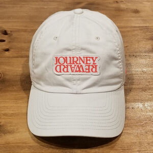 Nike Hat Cap Strap Back Gray Dad Cotton Journey Reward Spell Out Kyrie Irving